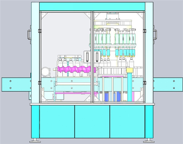 schematic diagram of Rotary labeling machine fully automatic