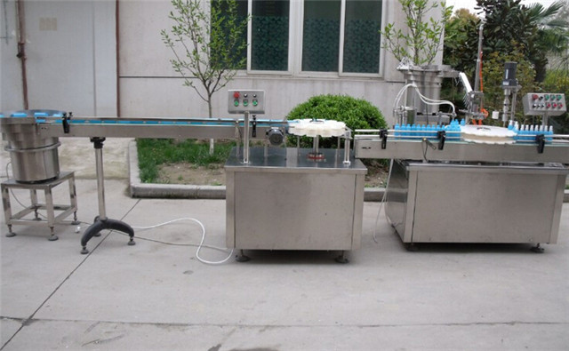 aerosol filling line automatic bottle unscrambler linear filling rotary screw capping vertical labeling equipment
