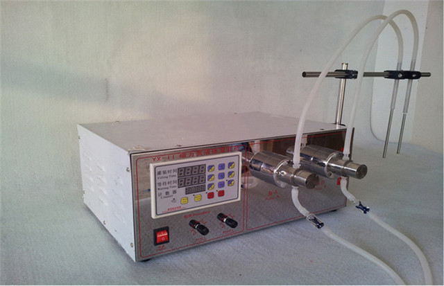 liquid filling machine magnetic pump liquid perfume oil filler equipment semi automatic electric with Double heads 