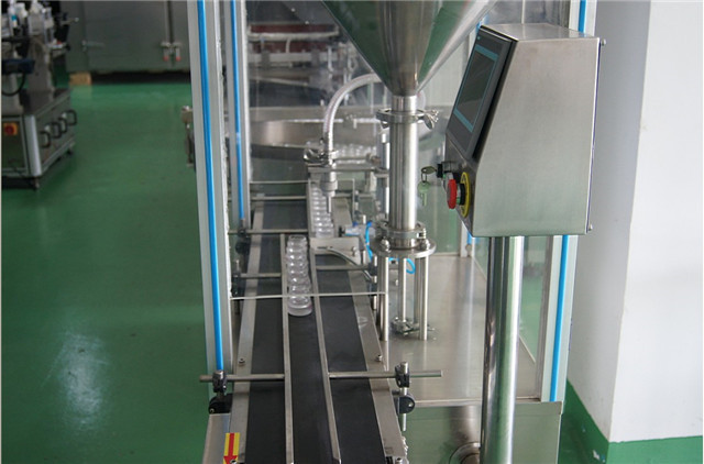 photo details of Cream filling machine with bottle unscrambl