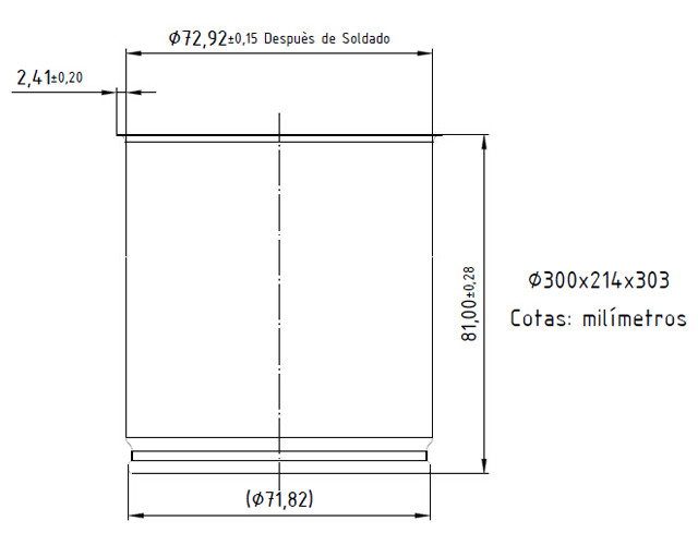 dimensions of samples  YX-41AA can sealing seaming machine.j