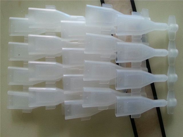 tube samples before sealing by YX-005 ultrasonic sealer trim