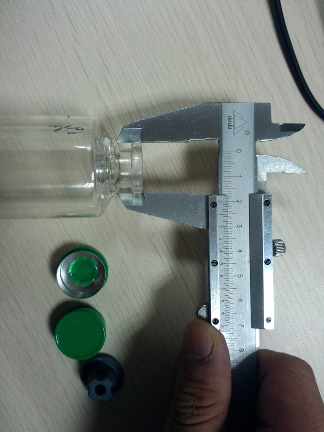 sample vial diameter for YX-1035 bench top manual vial crmpin