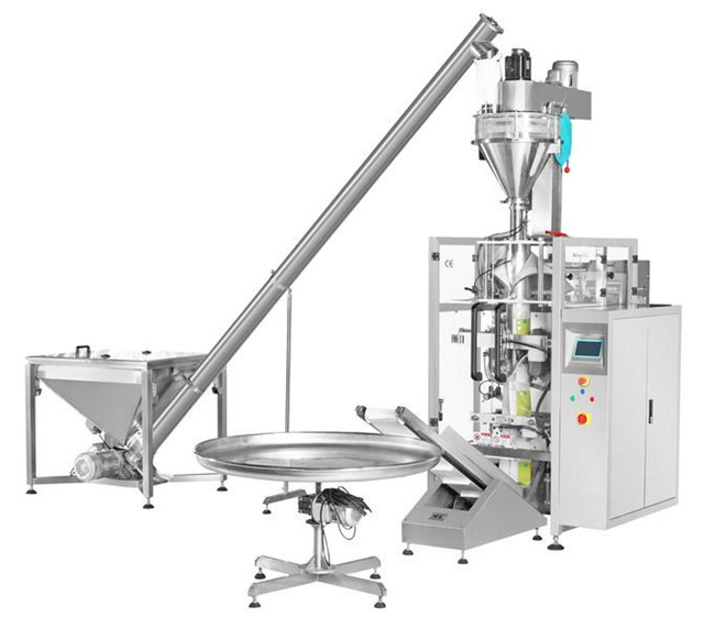 powder filling packing machine bags form fill seal equipment auger filler packaging machinery solution VFFS 