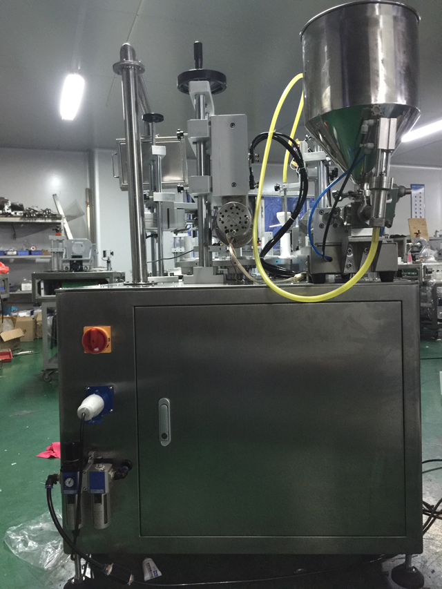 semi automatic tube filler equipment with ultrasonic tails sealing function rotary filler ultrasound sealer syste106