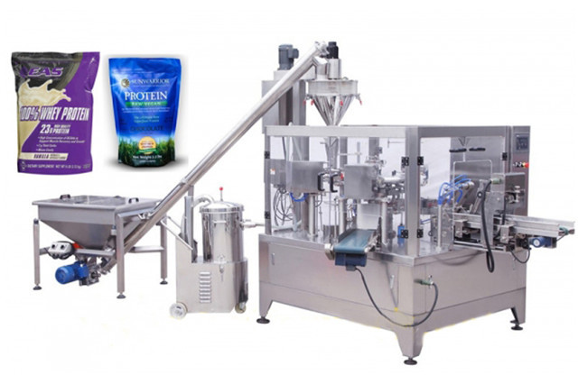 coffee powder milk granules doy pack packaging machinery form fill seal equipments Automatic standup zipper pouch packing machines