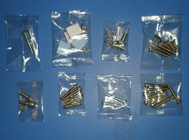 packed products by four plates screw nails rivets nuts count